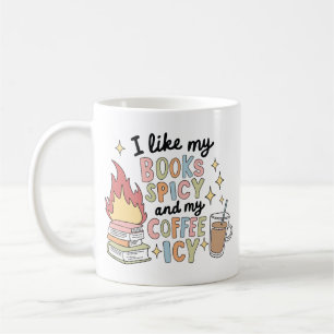Taza De Café Libros picantes y café helado divertido lector est