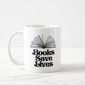 Taza De Café Libros salvan vidas
