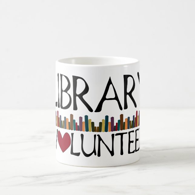 Taza De Café Libros voluntarios de la biblioteca (Centro)