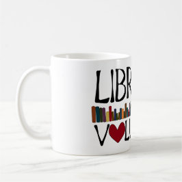 Taza De Café Libros voluntarios de la biblioteca
