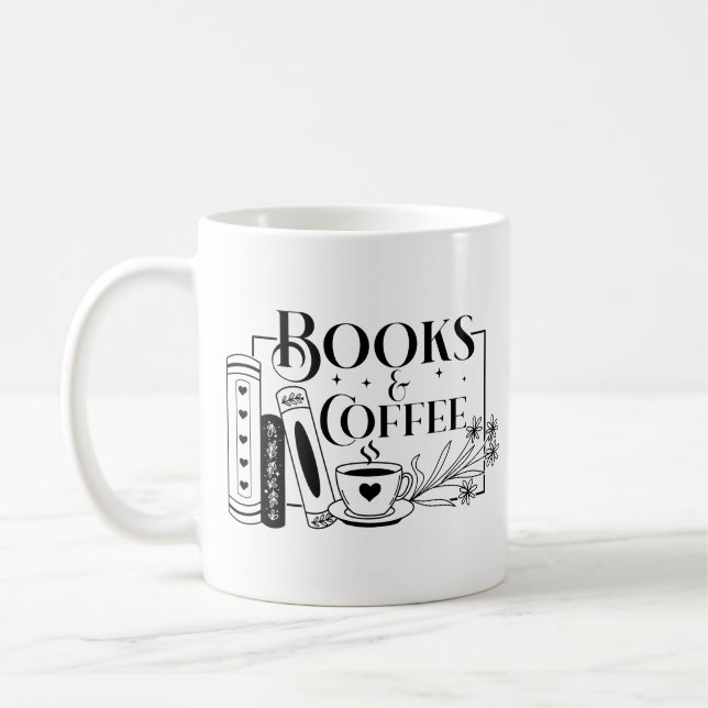 Taza De Café Libros Y Café (Izquierda)
