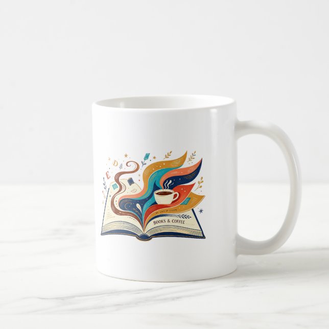 Taza De Café Libros y café (Derecha)