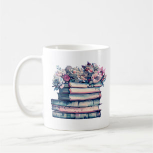Taza De Café Libros y café es todo lo que necesito Flores de