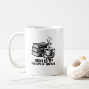 Taza De Café Libros y café grabado vintage