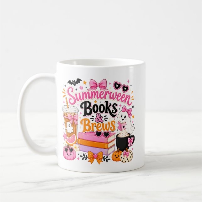 Taza De Café Libros y Cervezas de Summerween (Izquierda)