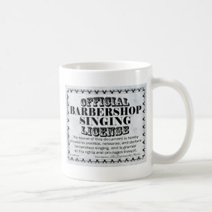 Taza De Café Licencia de Barbershop Singing
