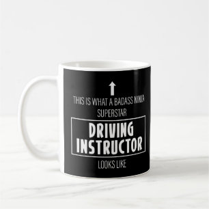 Taza De Café Licencia de conducción de un instructor de conducc