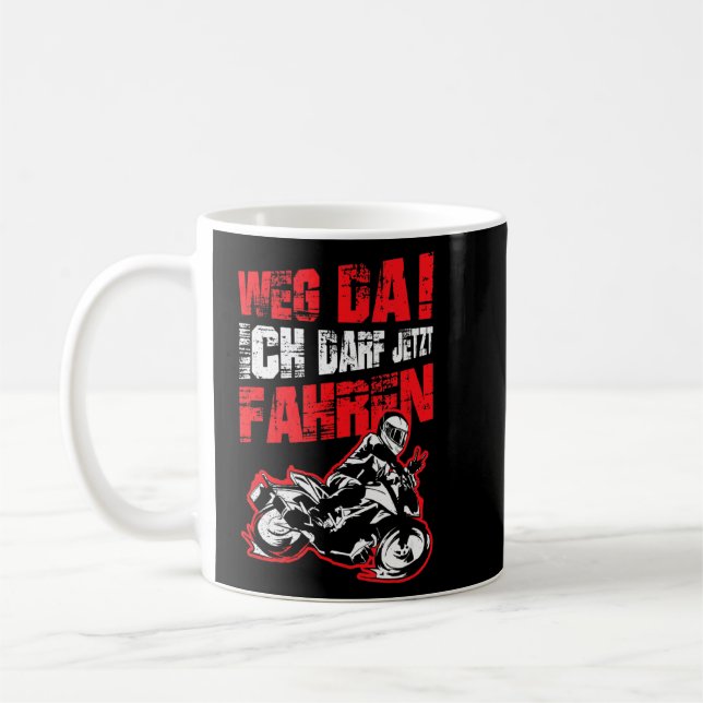 Taza De Café Licencia de conducción en motocicleta aprobada Ins (Izquierda)