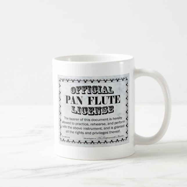 Taza De Café Licencia Pan Flute (Derecha)