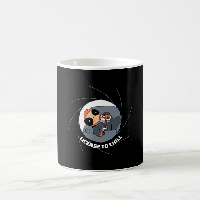 Taza De Café Licencia para Chill Sloth (Centro)