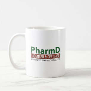Taza De Café Licenciado y Certificado en PharmD