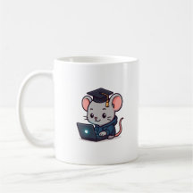 Licenciatura de Programador Ratón Divertido Kawaii
