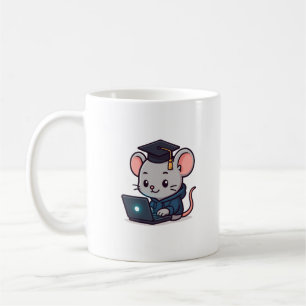 Taza De Café Licenciatura de Programador Ratón Divertido Kawaii