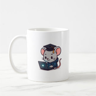 Taza De Café Licenciatura de Programador Ratón Divertido Kawaii