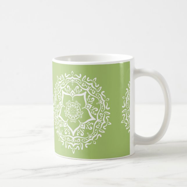 Taza De Café Lichen Mandala (Derecha)