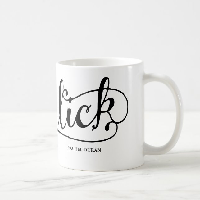 Taza De Café lick de caligrafía (Derecha)