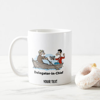 Taza De Café Líder de equipo hombre de dibujos animados