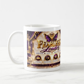 Taza De Café Líder Intrépido™ Empodera • Sana • Equipa • Eleva 