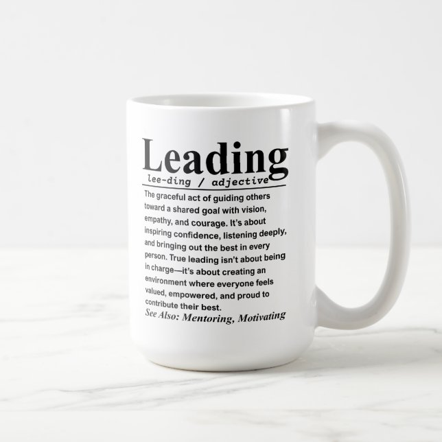 Taza De Café Liderazgo (Derecha)