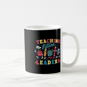 Taza De Café Lideres futuros de la enseñanza retro Maestra Groo