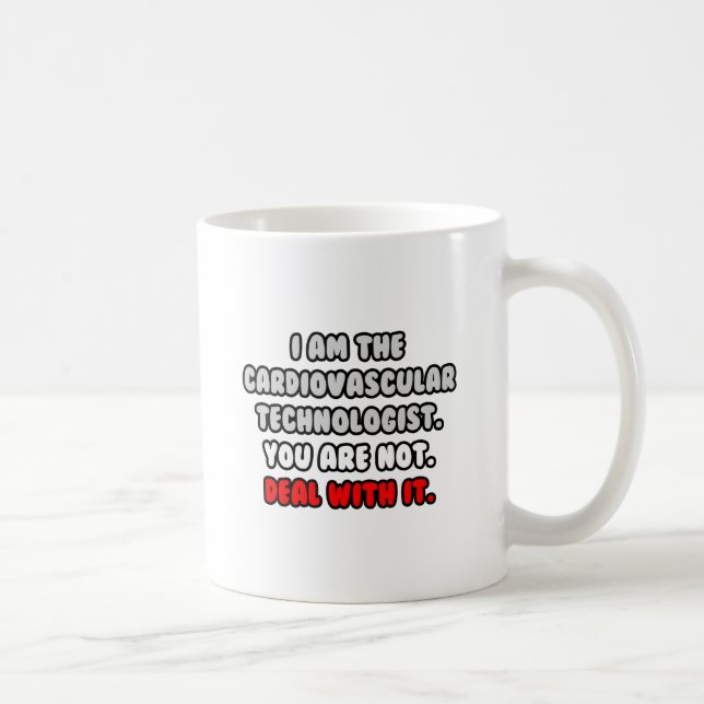 Taza De Café Lidiar con eso... Funny Cardiovascular Technologis (Derecha)