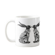 Liebres que se sientan