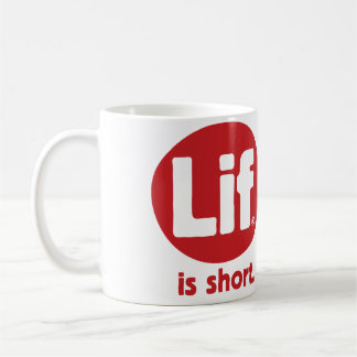Taza De Café Lif. Es corto. Rústica.
