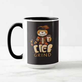 Taza de café Life Grind Coffee Cute Tiger