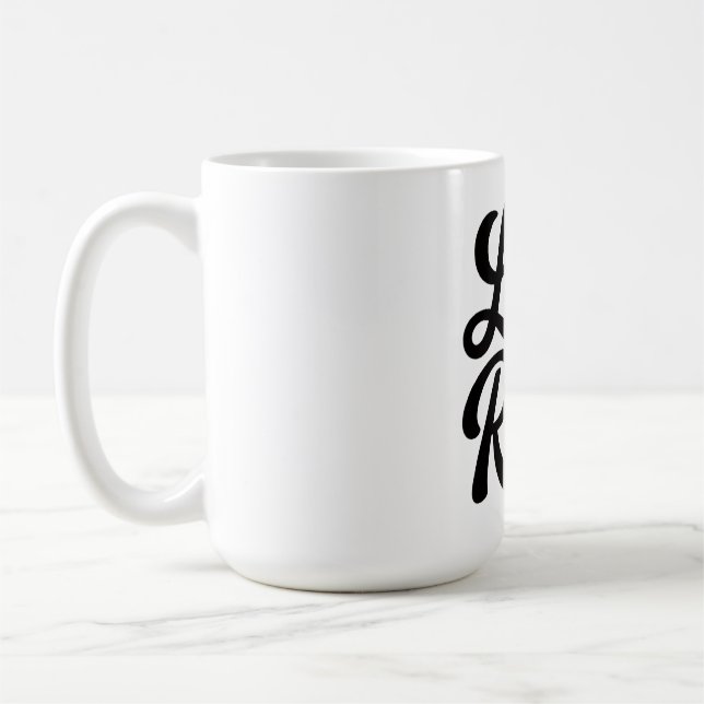 Taza De Café Life is a Race Custom-Cut Vinyl Motivational  (Izquierda)