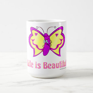 Taza De Café Life Is Beautiful Butterfly