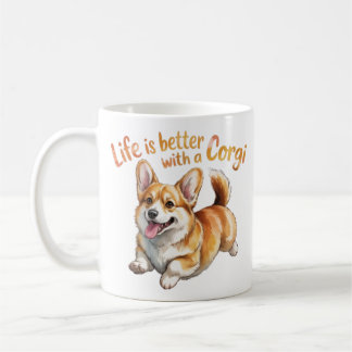 Taza De Café Life Is Better With A Corgi Funny Coffee Mug Corgi