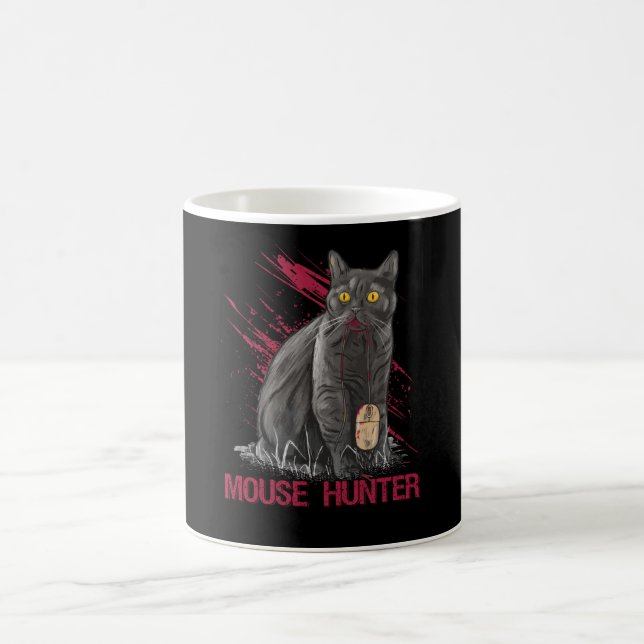 Taza De Café Life is better with Cats Mouse Hunter (Centro)