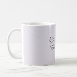 Taza De Café Life is Sweet Lavender Bow Happy Lamb