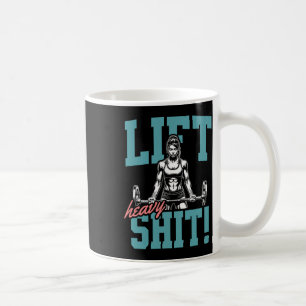 Taza De Café Lift Heavy 2 Gracioso Gym Workout Tee Power Hu