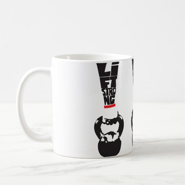 Taza De Café Lift Strong - Kettlebell (Izquierda)