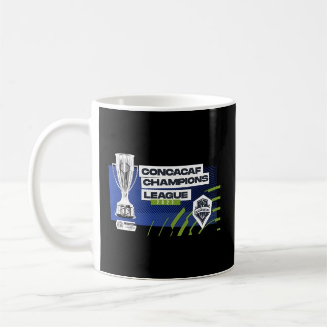 Taza De Café Liga de Campeones Concacaf de Seattle Sounders (Izquierda)