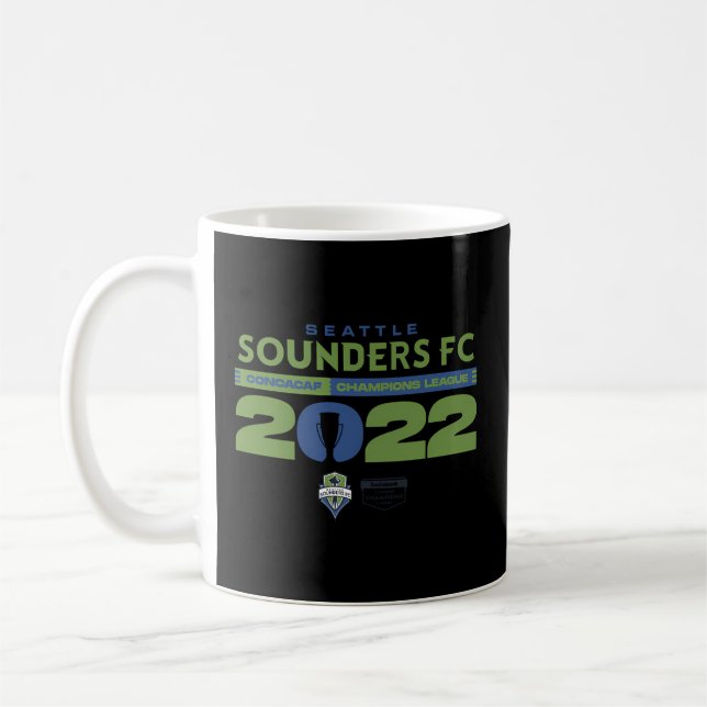 Taza De Café Liga de Campeones Concacaf de Seattle Sounders (Izquierda)