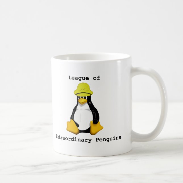 Taza De Café Liga de Pingüinos Extraordinarios 2 (Derecha)