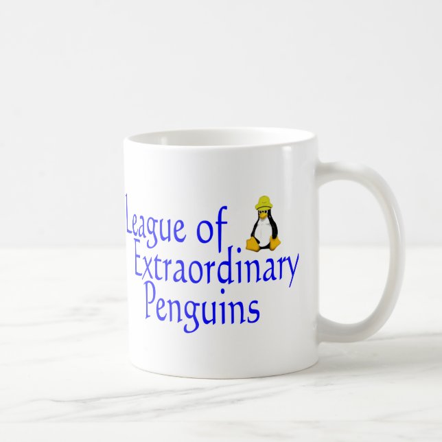 Taza De Café Liga de Pingüinos Extraordinarios 4 (Derecha)