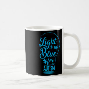 Taza De Café Light It Up Blue Autism Awareness Gits Autistic S