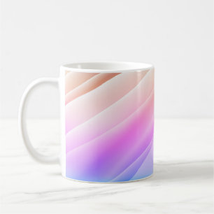 Taza De Café Light Multicolor, Rainbow cover with long lines. D