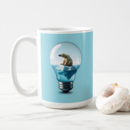 Taza De Café Lightbulb Iceberg - Polar Bear in a Lightbulb