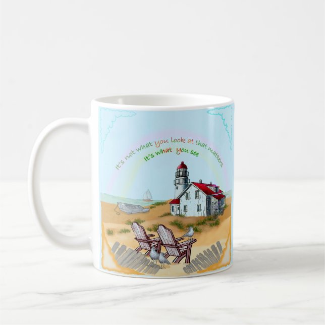 Taza De Café Lighthouse Viewpoint  (Izquierda)