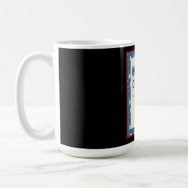 Taza De Café Lil Blue Cutie dice "Feliz Navidad"