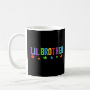 Taza De Café Lil Brother Blocks Master Brick Builder Cumpleaños