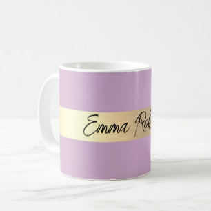 Taza De Café Lila Fizz Morado Hojalata Rústico Falso