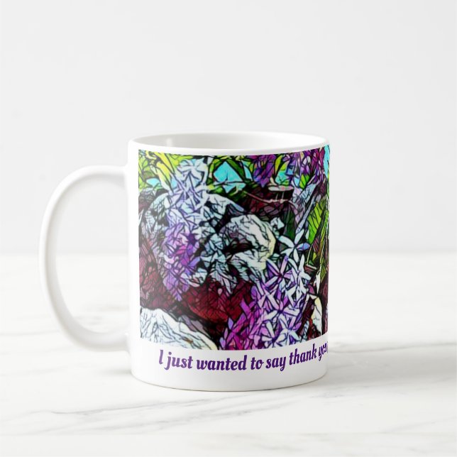 Taza De Café Lilac flowers blooming garden (Izquierda)