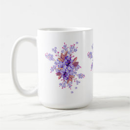 Taza De Café Lilac olvido-me-not Boda de flores