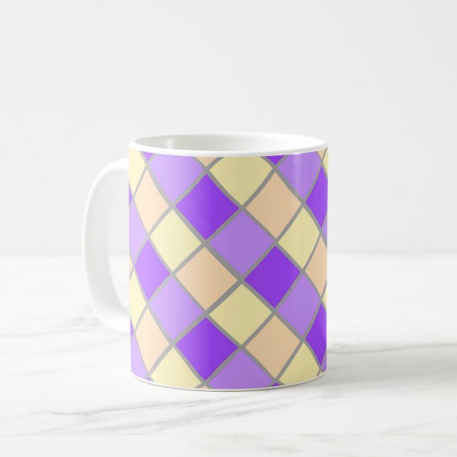 Taza De Café Lilac y Peach (Anverso izquierdo)