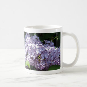 Taza De Café Lilas en la plena floración